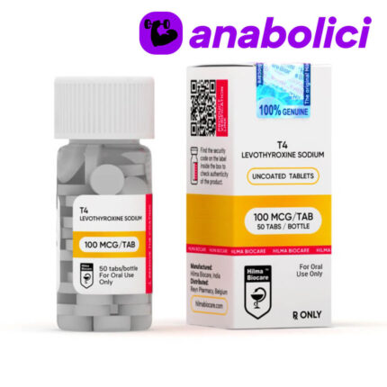 Comprare T4-Levothyroxine Sodium Hilma Biocare 100 mcg